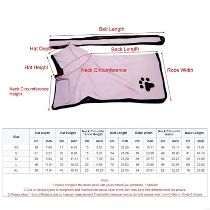 Pet Drying Towel for Small Dog/Cats